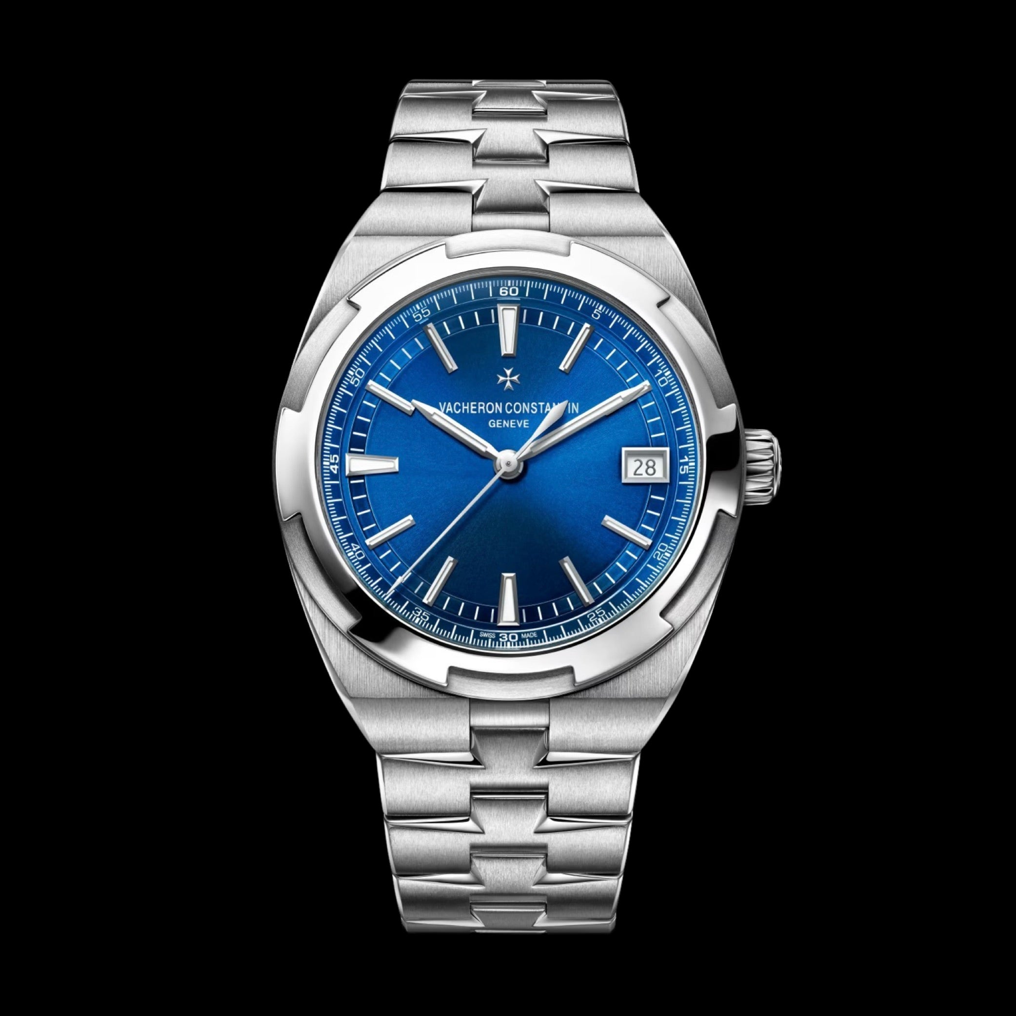 Vacheron Constantin Overseas 41mm Stahl Blaues Zifferblatt