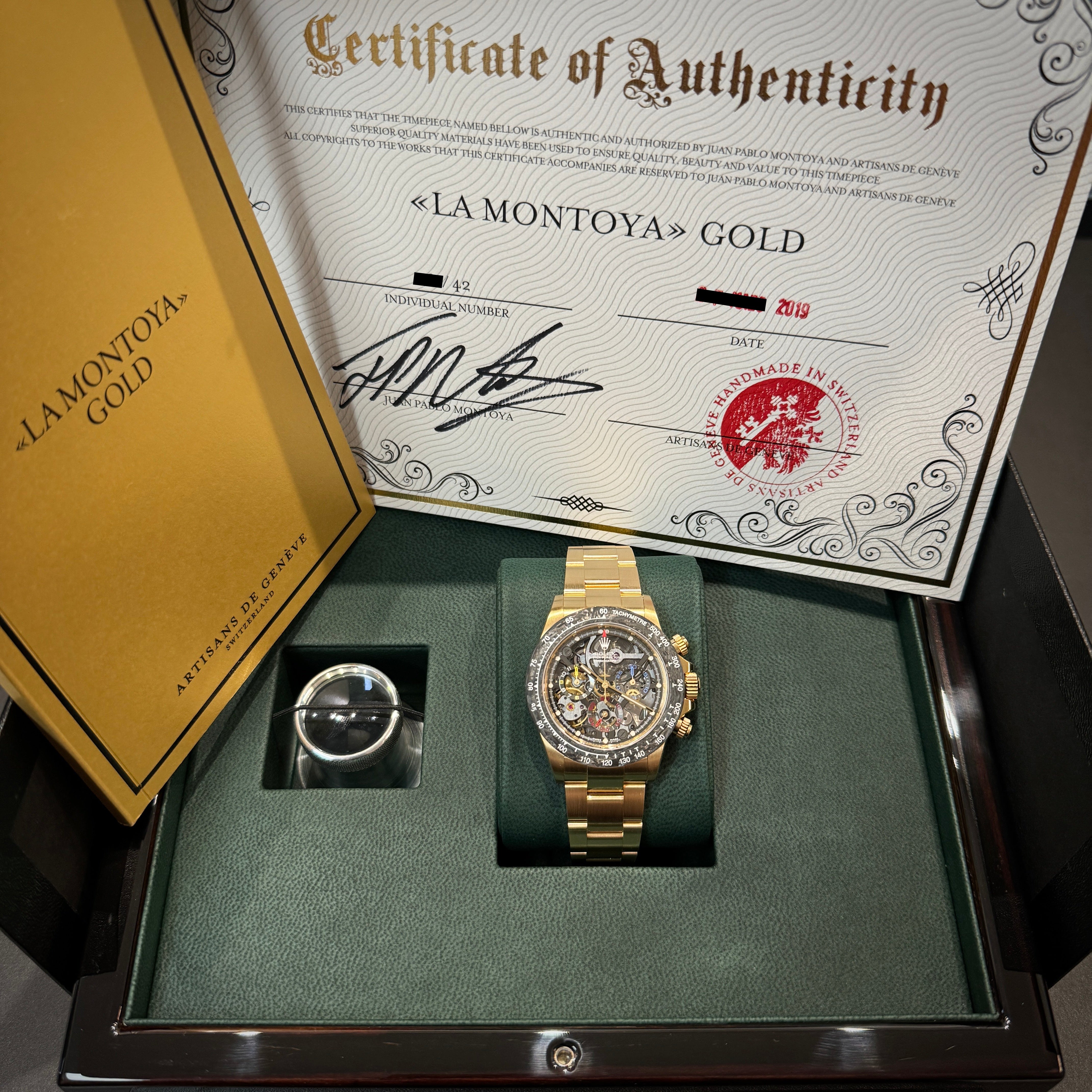 Rolex Daytona La Montoya Gold "Artisans De Geneve"