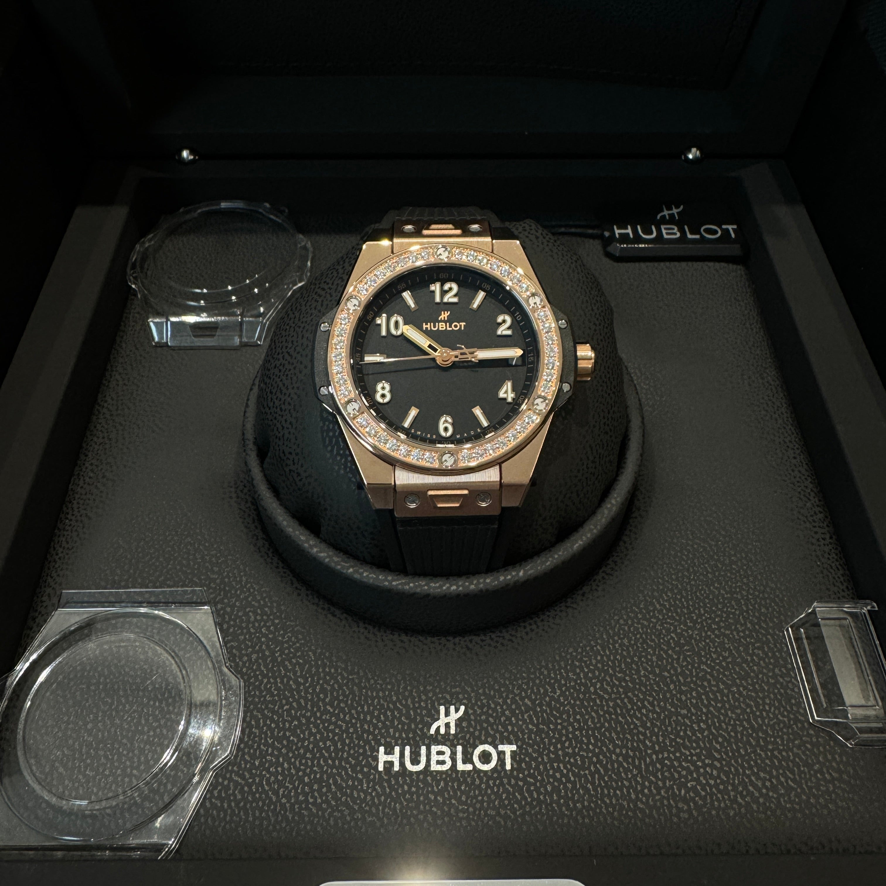 Hublot Big Bang One Click King Gold 39mm Rosegold Diamanten