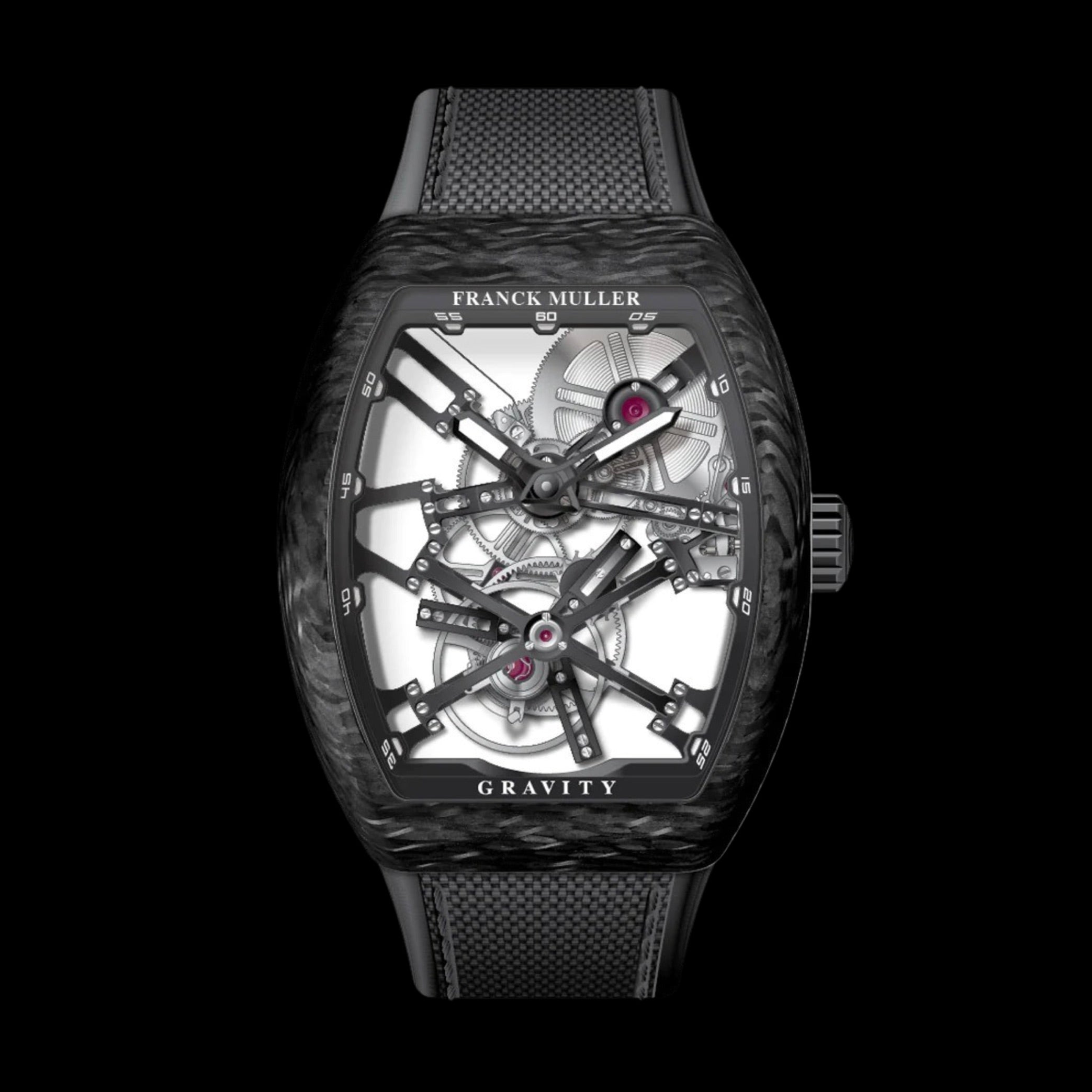 Franck Muller Vanguard Gravity Tourbillon Skeleton Carbon