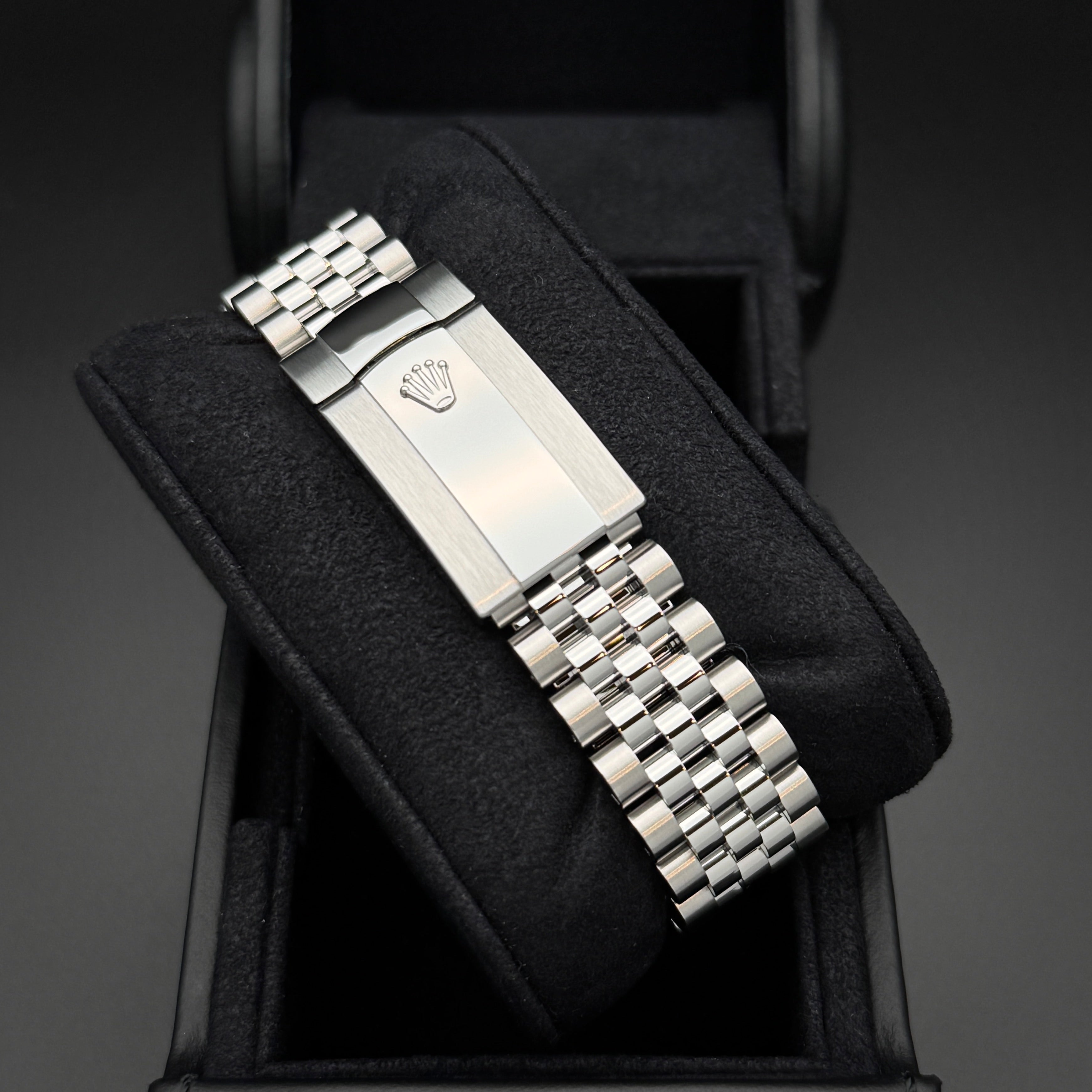 Rolex Datejust 36mm Stahl Jubilee Grünes Zifferblatt
