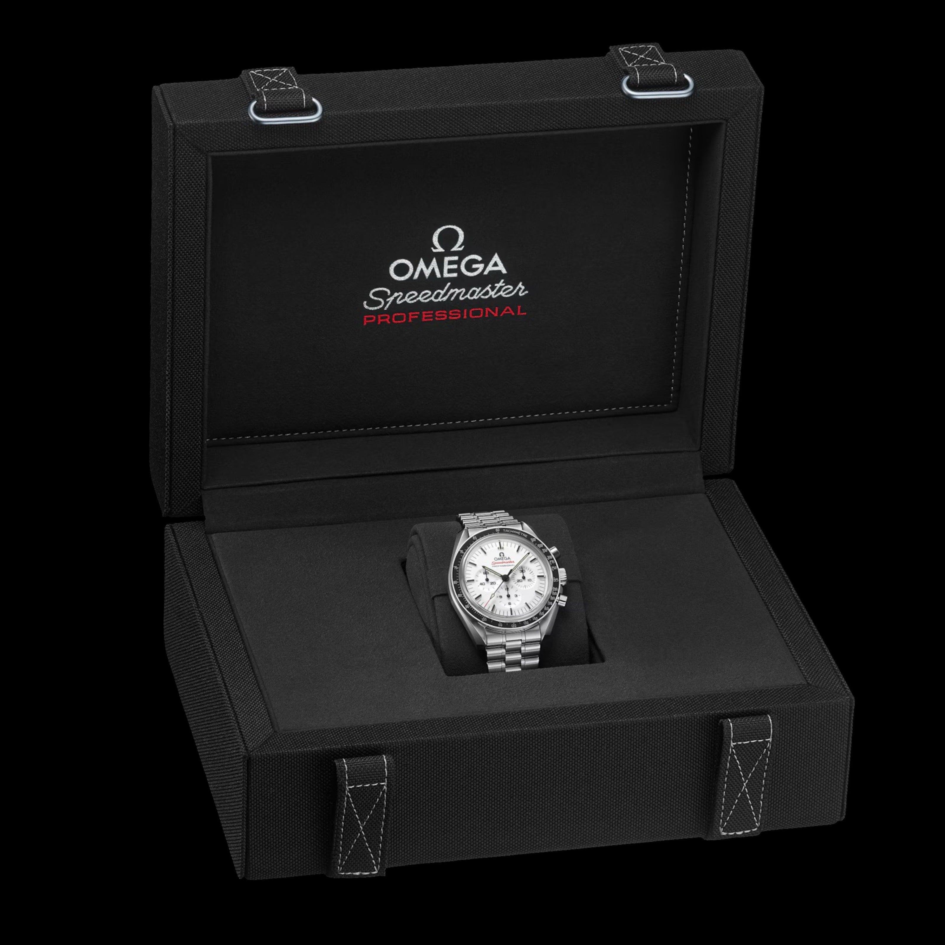 Omega Speedmaster Professional Moonwatch 42mm Stahl Weißes Zifferblatt