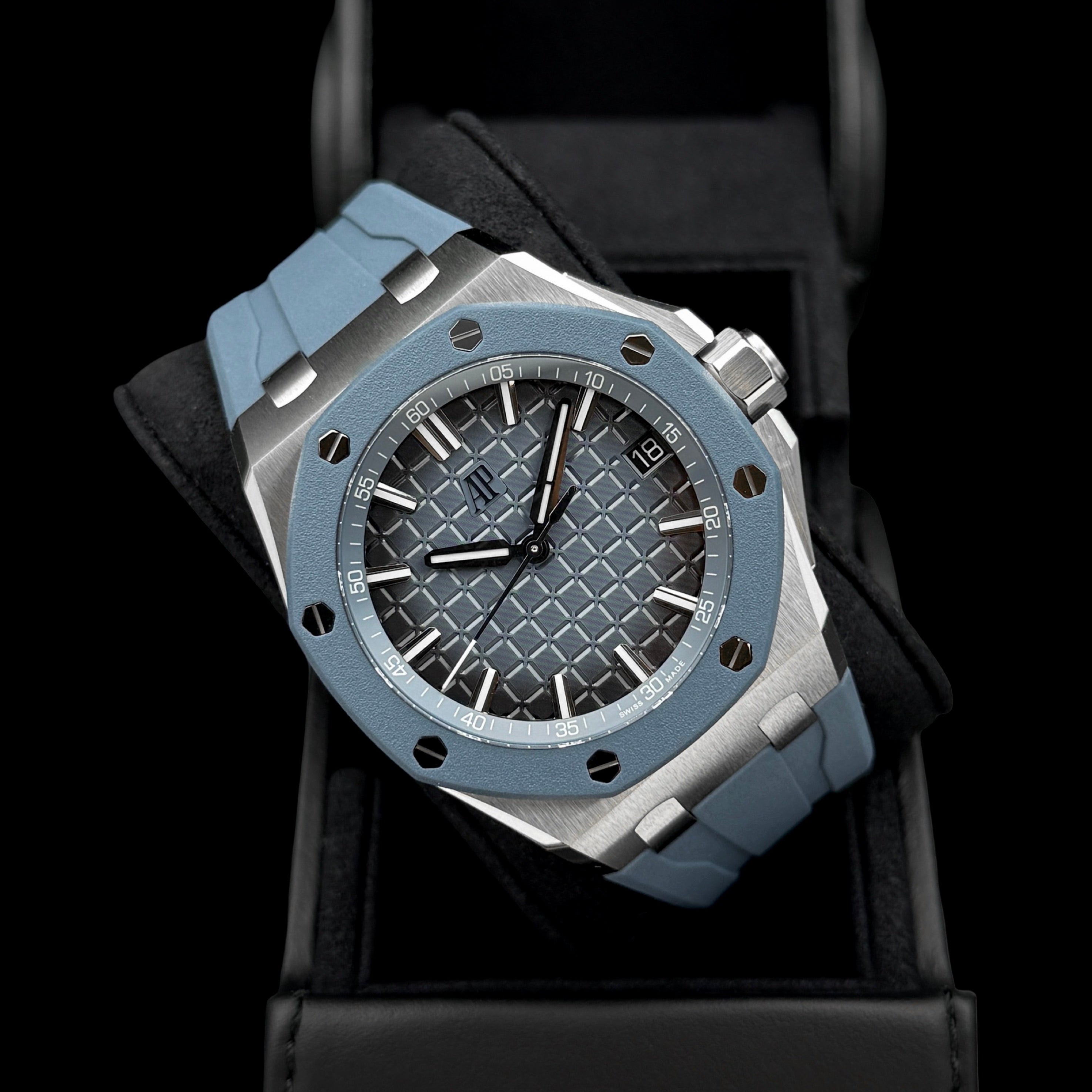 Audemars Piguet Royal Oak Offshore 43mm Stahl Blaues Zifferblatt