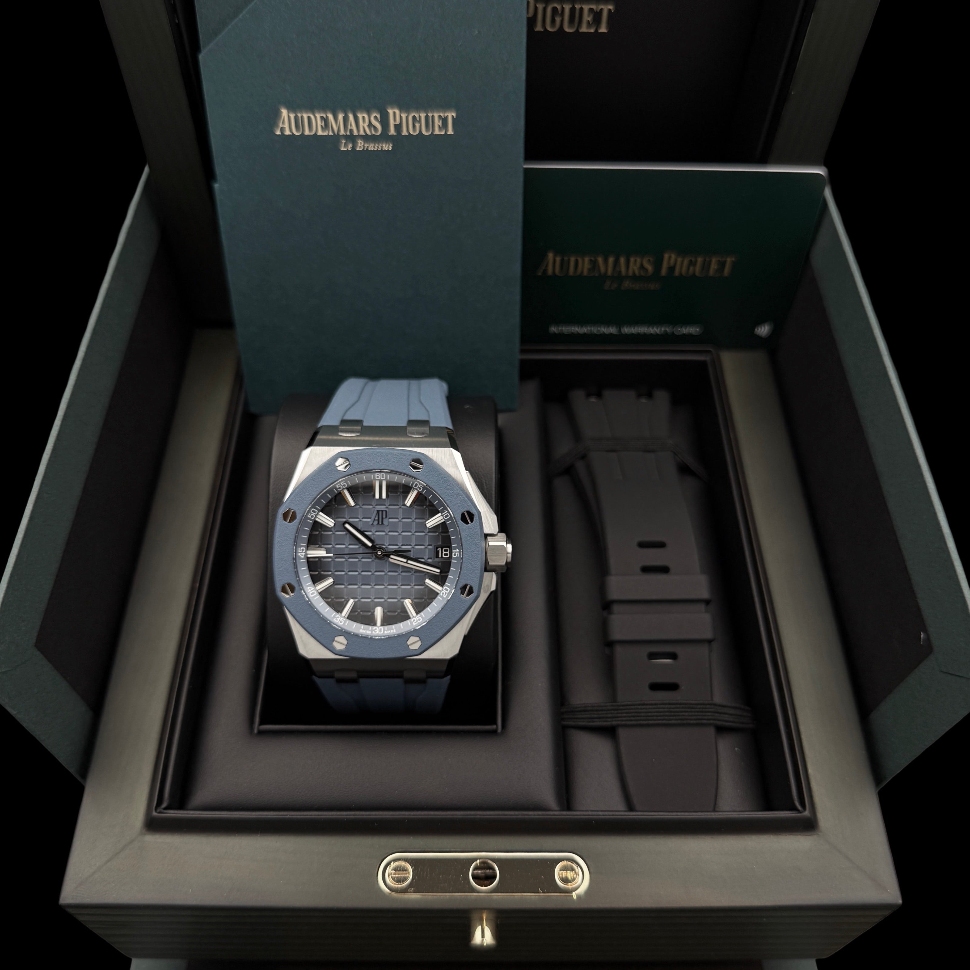 Audemars Piguet Royal Oak Offshore 43mm Stahl Blaues Zifferblatt